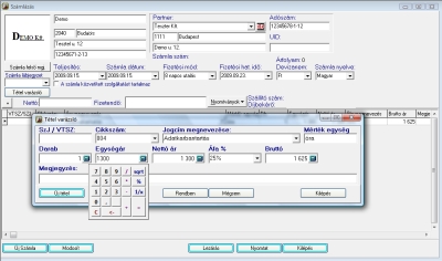 Szmlz program szmla kszts